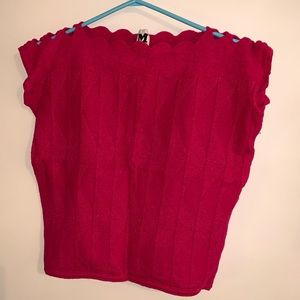 M by Missoni hot pink crop top